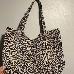 Leopard print tote bag, new with tags.